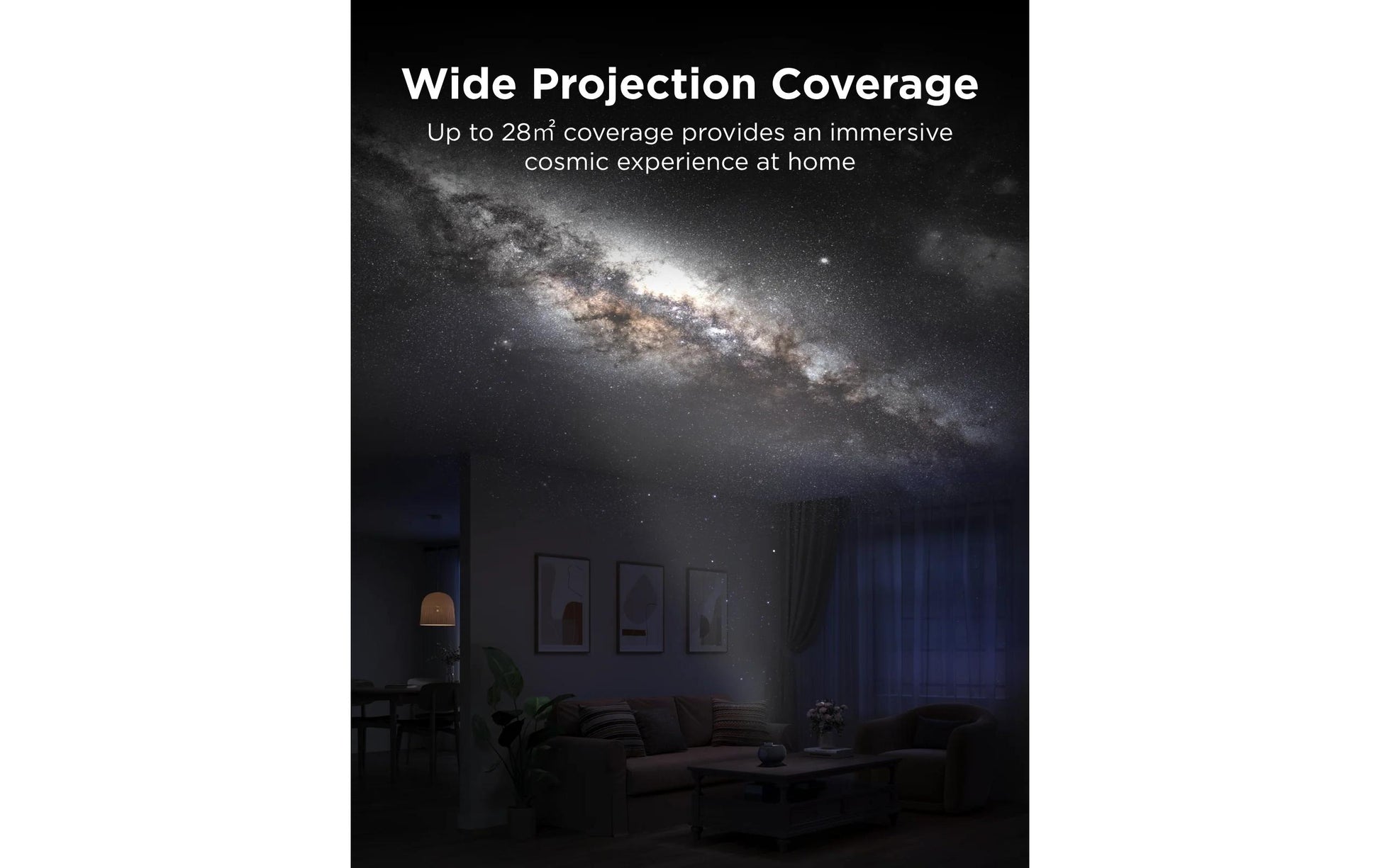 Govee Galaxy Light Projector 2 Pro Nachtlicht – dimmbar, für Smartphone (Bluetooth), schwarz, Timer