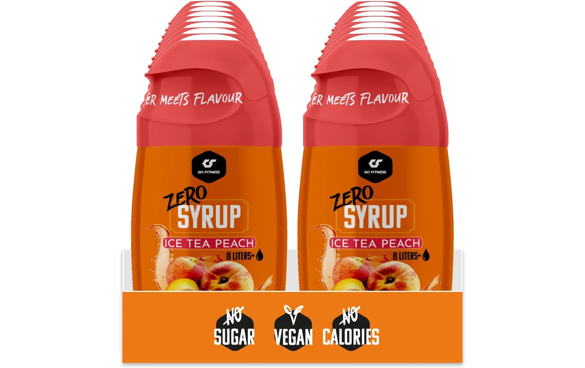Go Fitness Sirup Zero, Pfirsich, Bio – 65 ml