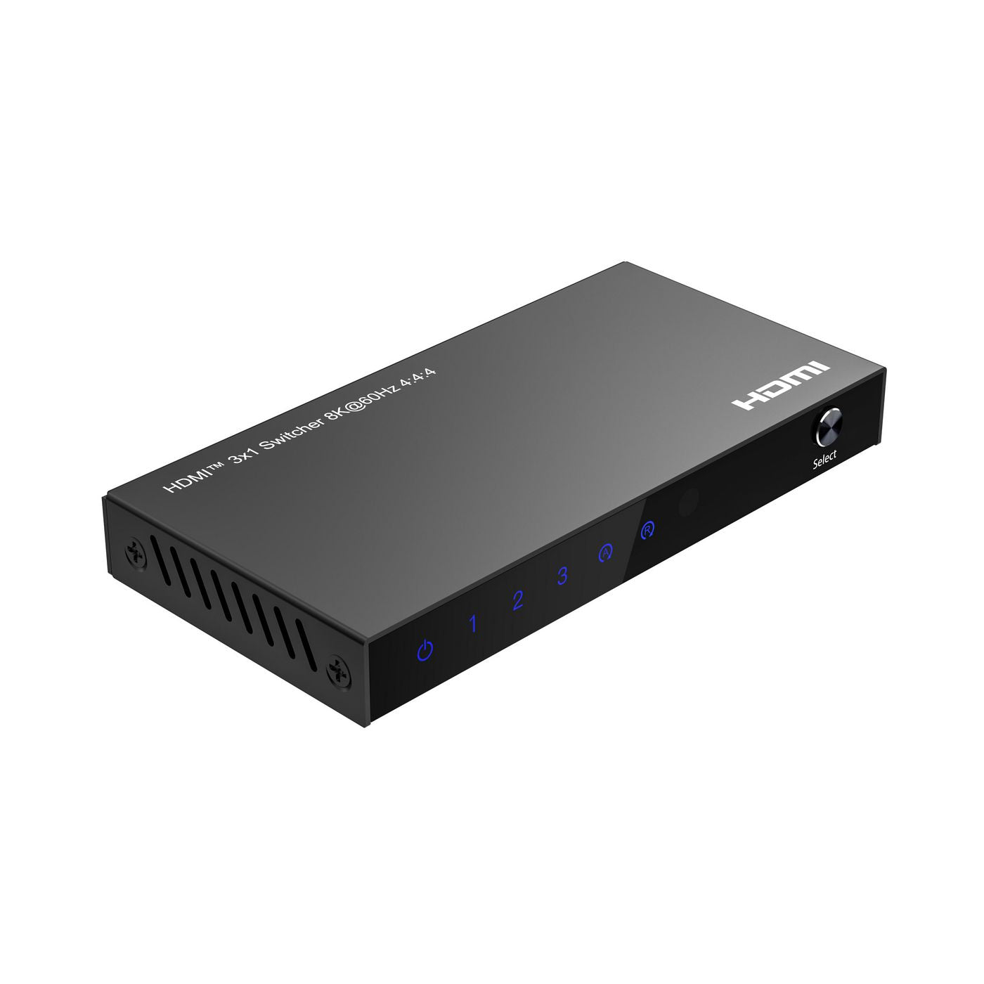 Microconnect MC-HDMISWITCH0301-8K – HDMI Switch, 3×1, 8K@60 Hz, HDCP, Fernbedienung