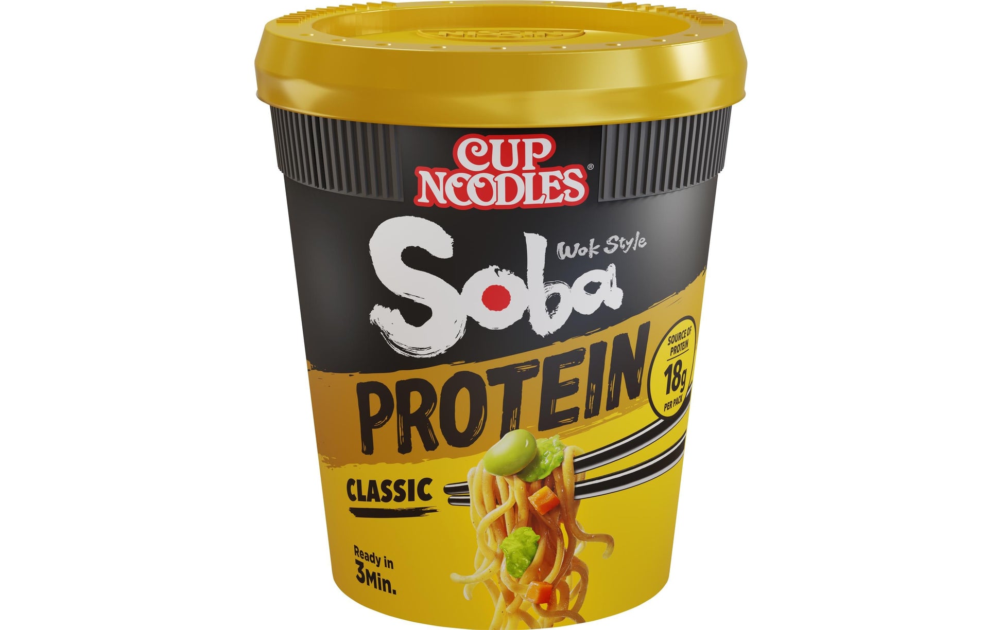 Nissin Food Nissin Soba Instantnudeln Protein Classic Becher – 92 g