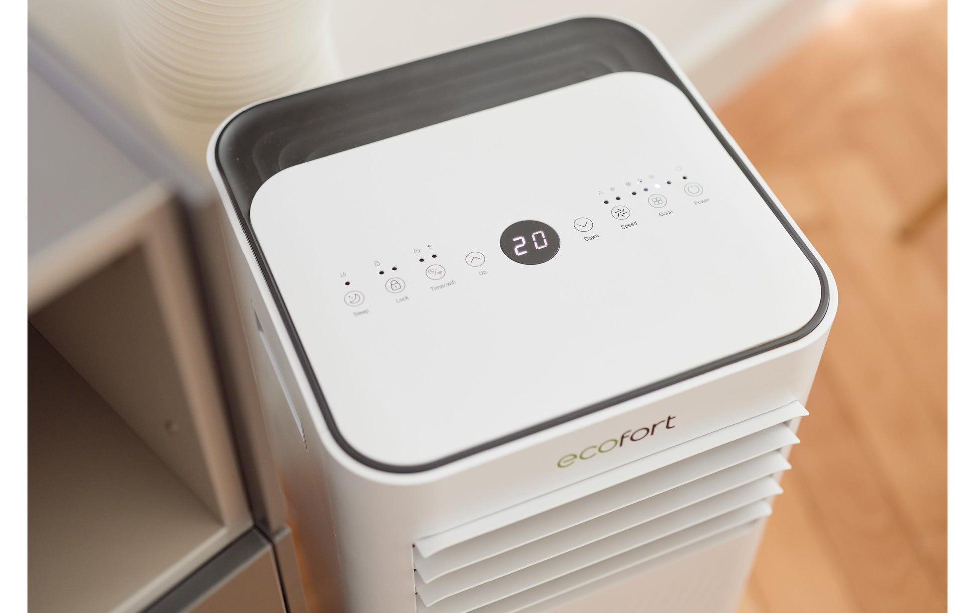 Ecofort Klimagerät ecoQ CoolAir 9+ – 9000 BTU, bis 25 m², WLAN, App-Steuerung, 65 dB