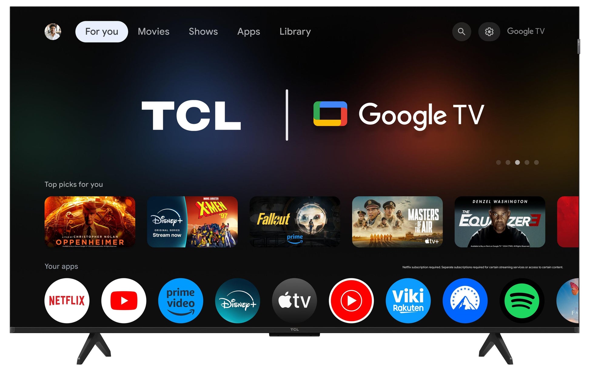 TCL 55P7K – 55" QLED UHD 4K, Google TV, Dolby Vision (2025)