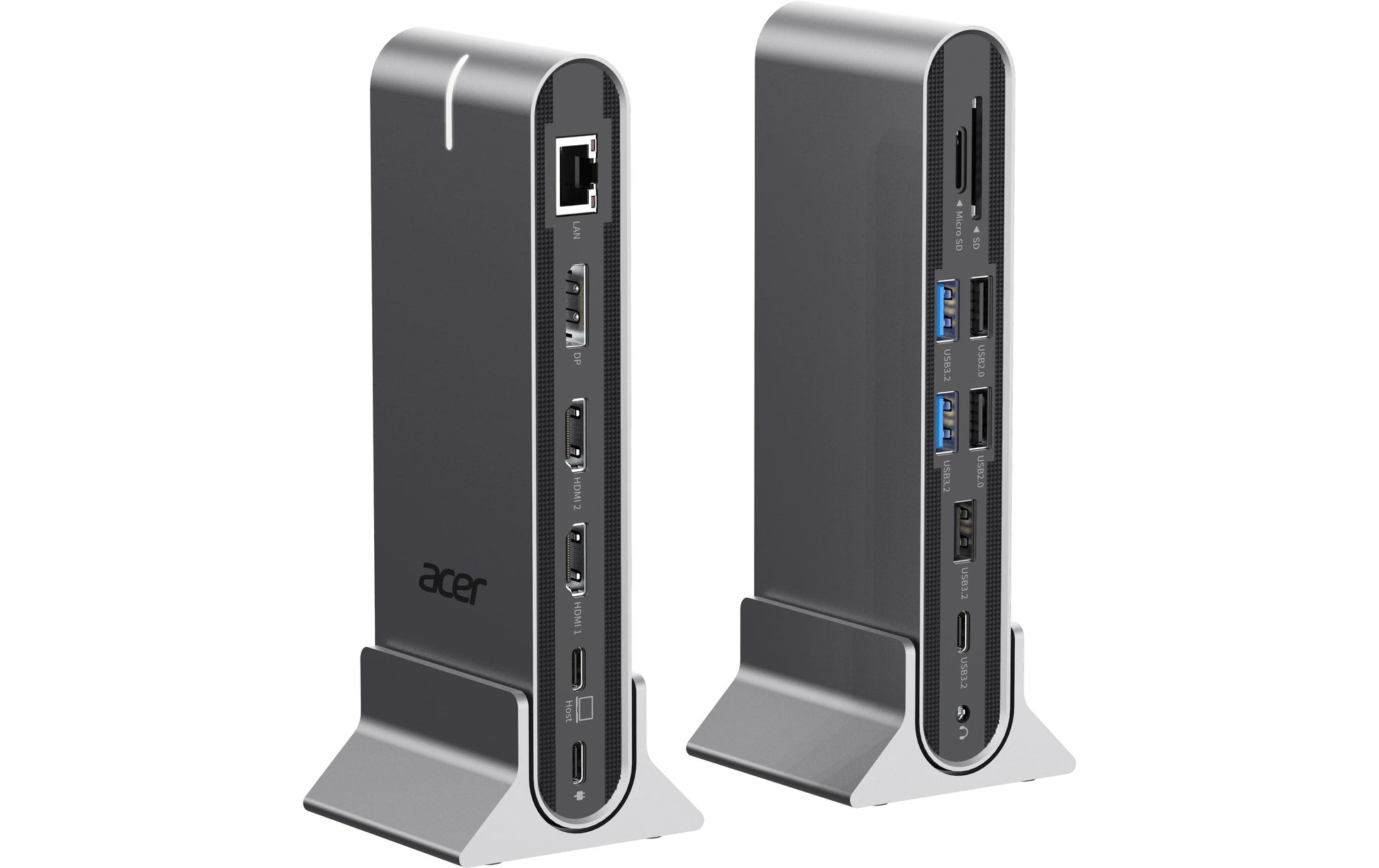 Acer Universelle Dockingstation – USB-C, 1× DP, 2× HDMI, 5× USB-A, 100 W PD, GbE, für Windows/Mac/ChromeOS