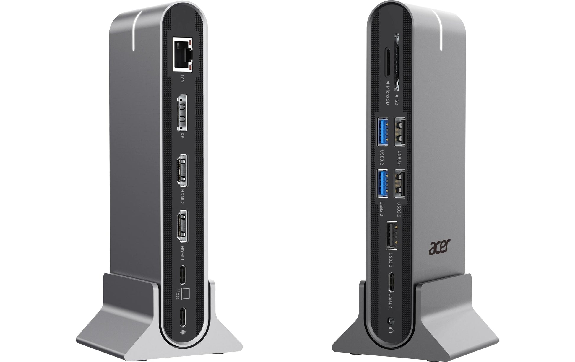 Acer Universelle Dockingstation – USB-C, 1× DP, 2× HDMI, 5× USB-A, 100 W PD, GbE, für Windows/Mac/ChromeOS
