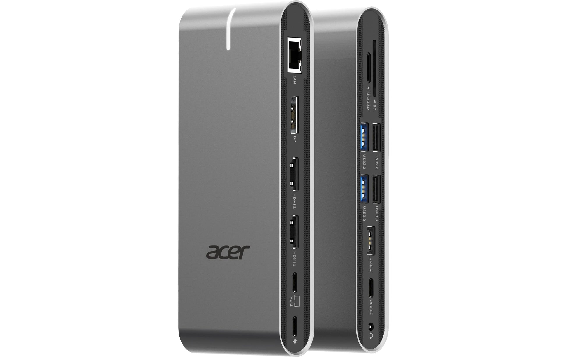 Acer Universelle Dockingstation – USB-C, 1× DP, 2× HDMI, 5× USB-A, 100 W PD, GbE, für Windows/Mac/ChromeOS