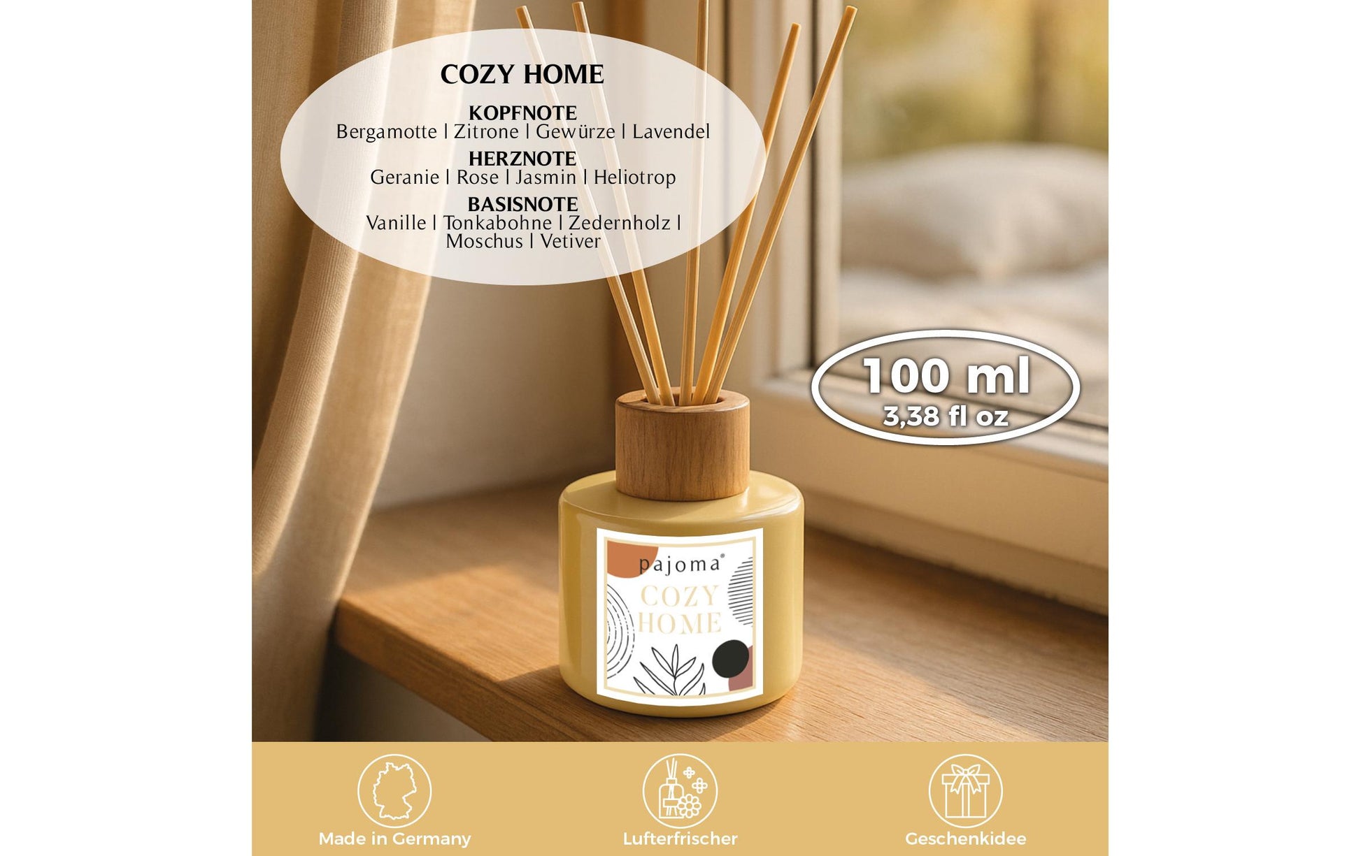 Pajoma Cozy Home – Duftstäbchen, 100 ml