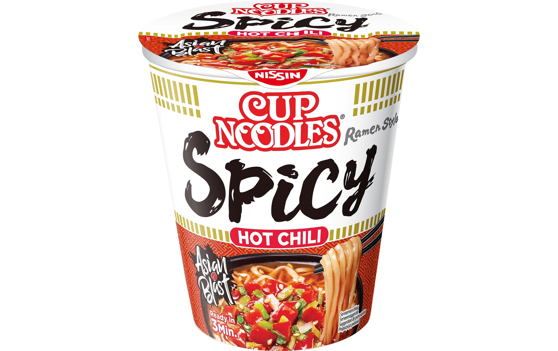 Nissin Cup Noodles Instantnudeln Chili Becher – 66 g
