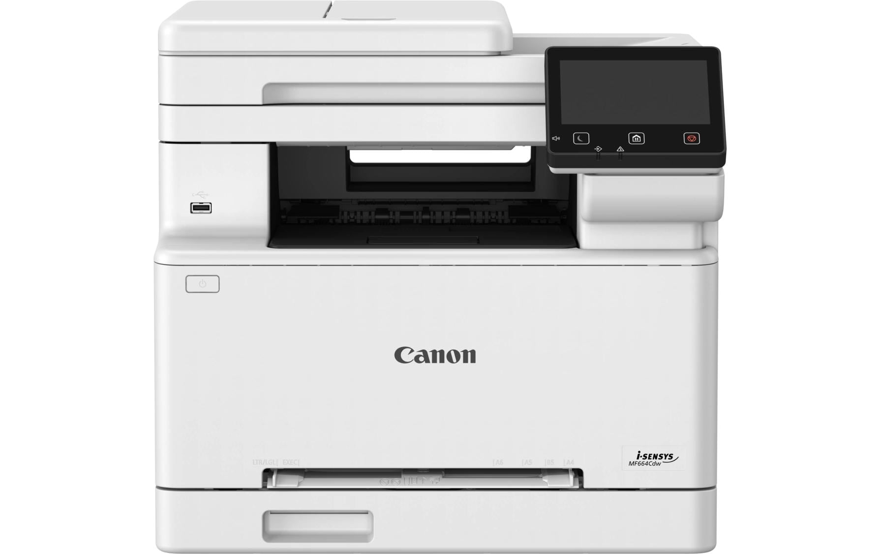 Canon i-SENSYS MF664CDW – Farbiges Laser-MFP – USB – Duplex, ADF – 25 ppm S/W, 25 ppm Farbe