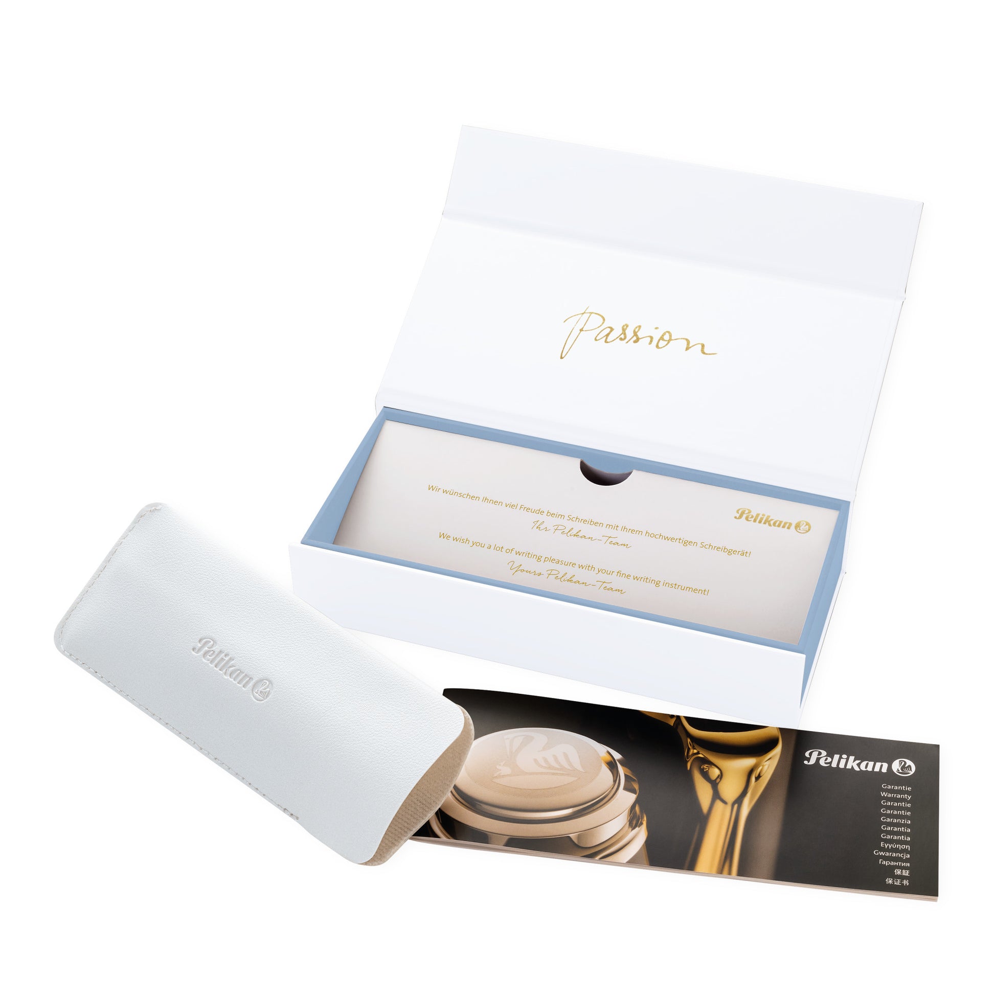 Pelikan M 200 pastellblau, vergoldet – EF Feder