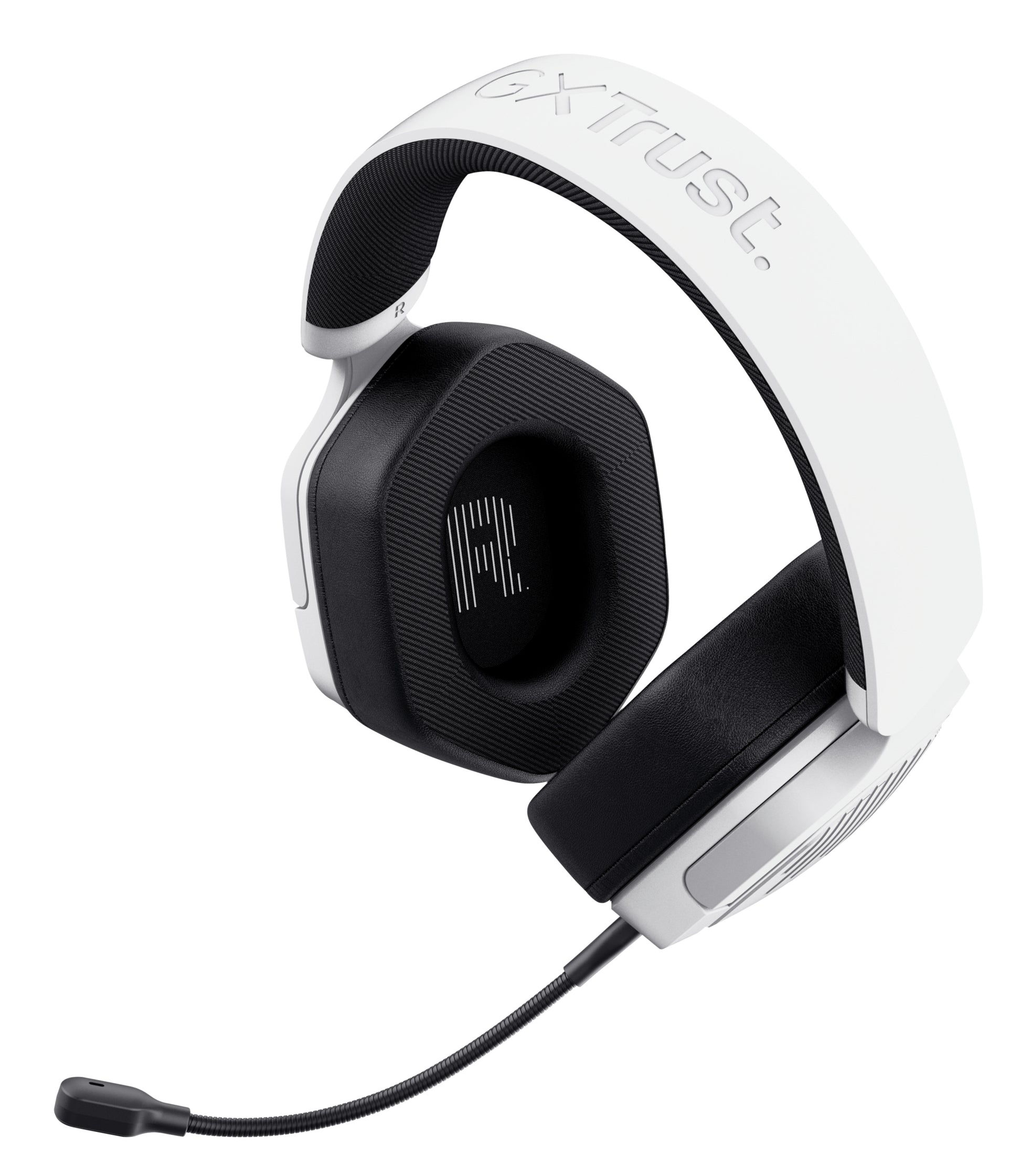 Trust GXT492W Gaming-Headset – Over-Ear, Stereo, Kabelgebunden, 3,5 mm Klinke, für PC, PS4/PS5, Xbox und mehr, Weiss