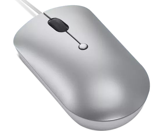 Lenovo 540 Office – Maus – Kabelgebunden (USB-C), Beidhändig, Grau
