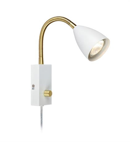 Markslöjd Wandleuchte – 6,5 × 20 × 18 cm, 35 W, dimmbar, weiss, exkl. GU10