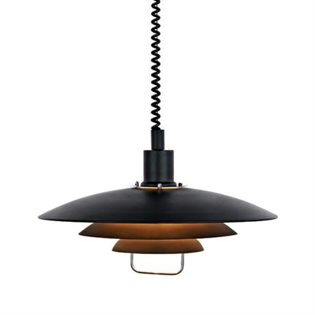 Markslöjd Pendelleuchte Kirkenes – Ø 48 × 26 cm, 60 W, schwarz, exkl. E27