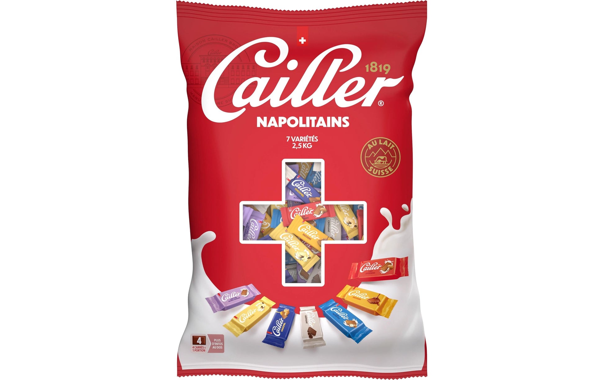 Cailler Napolitais Schokolade – Mix – 2,5 kg