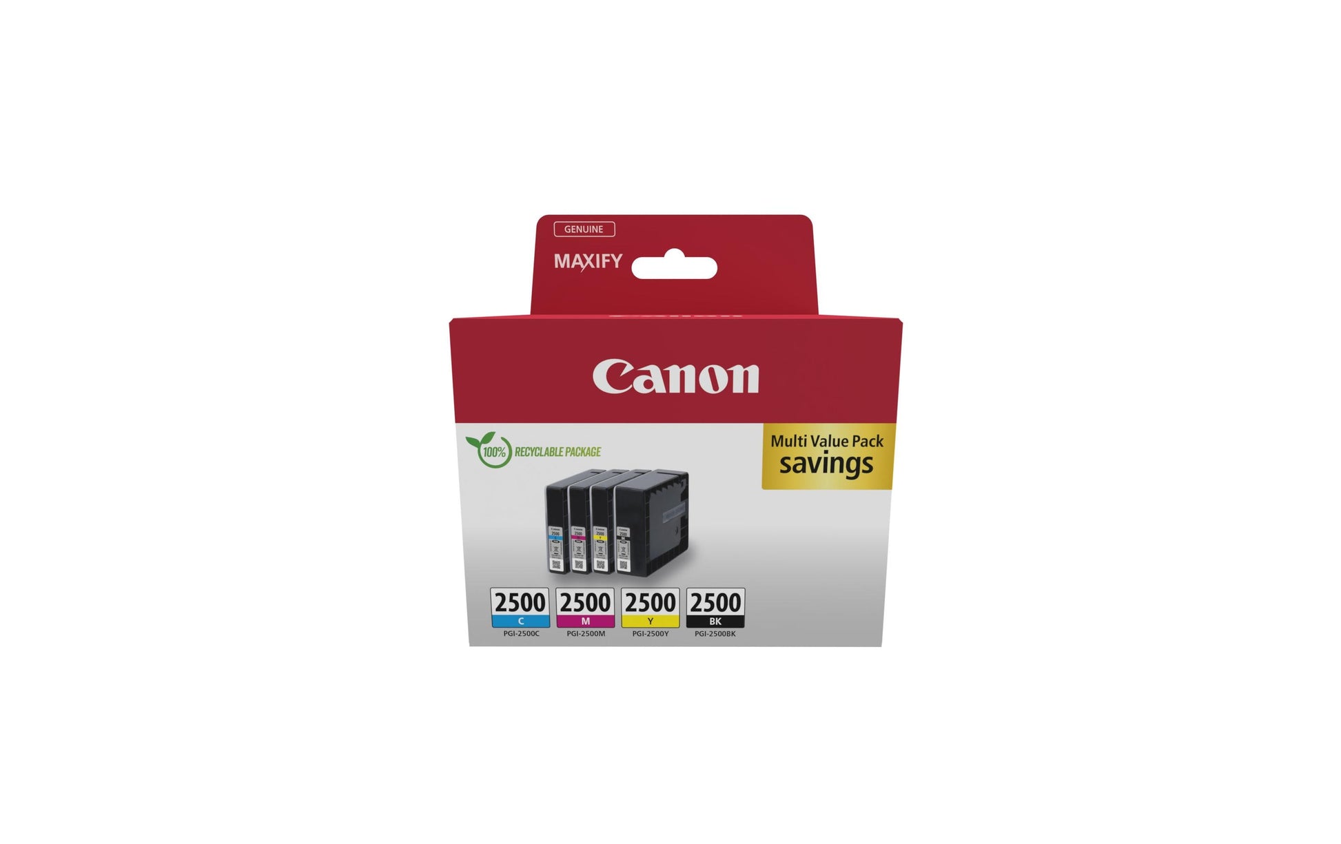 Canon Tintenpatronen-Multipack PGI-2500, CMYK – für PGI-2500