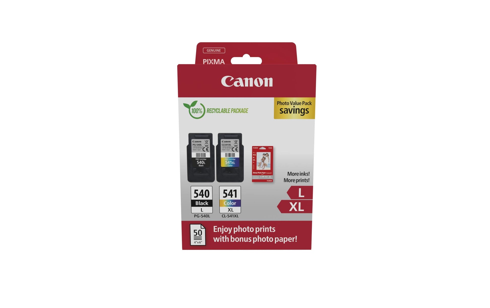 Canon Tintenpatronen-Multipack PG-540L/CL-541XL – für PIXMA und andere