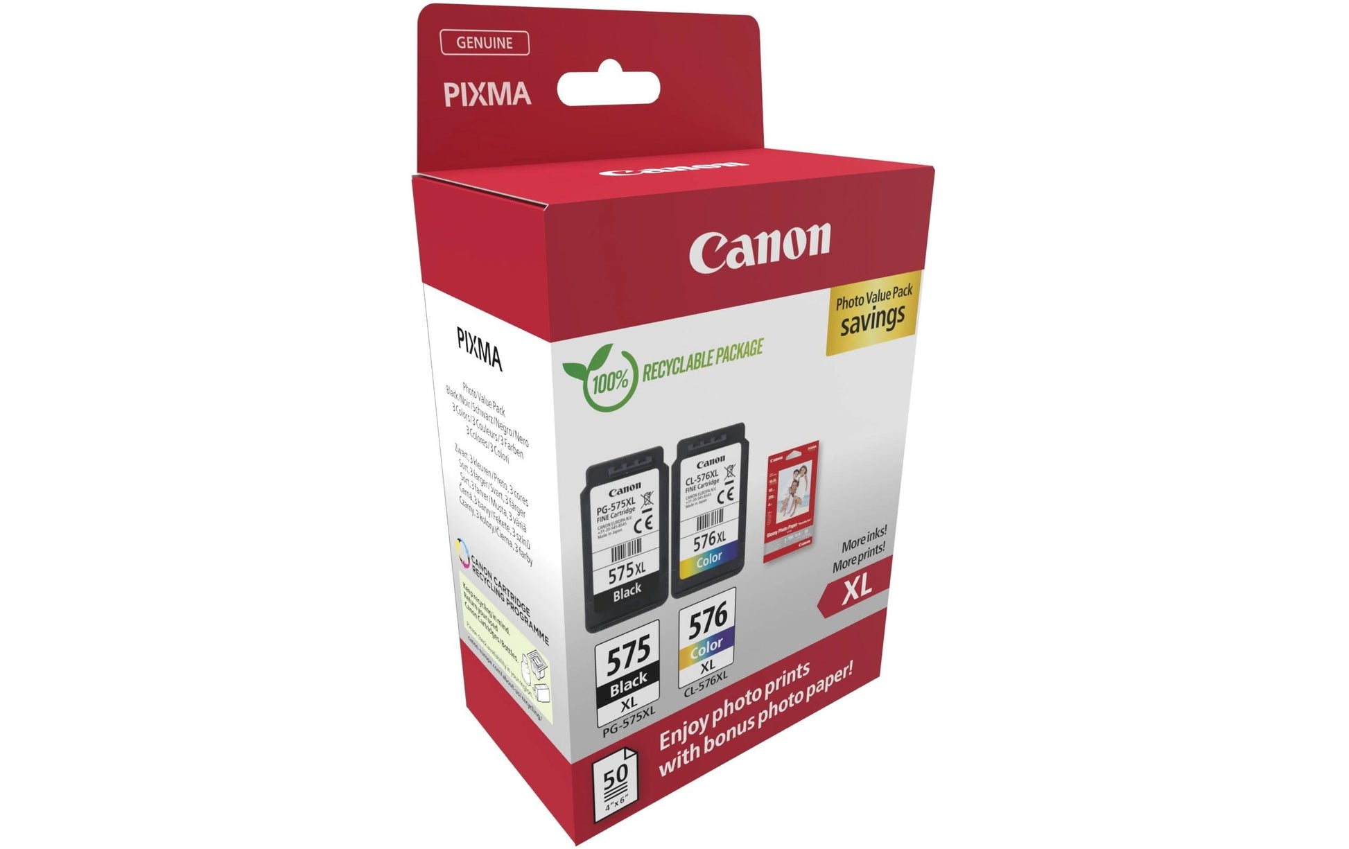 Canon Tintenpatronen-Multipack PG-575XL/CL-576XL, XL – für PIXMA TS-Serie