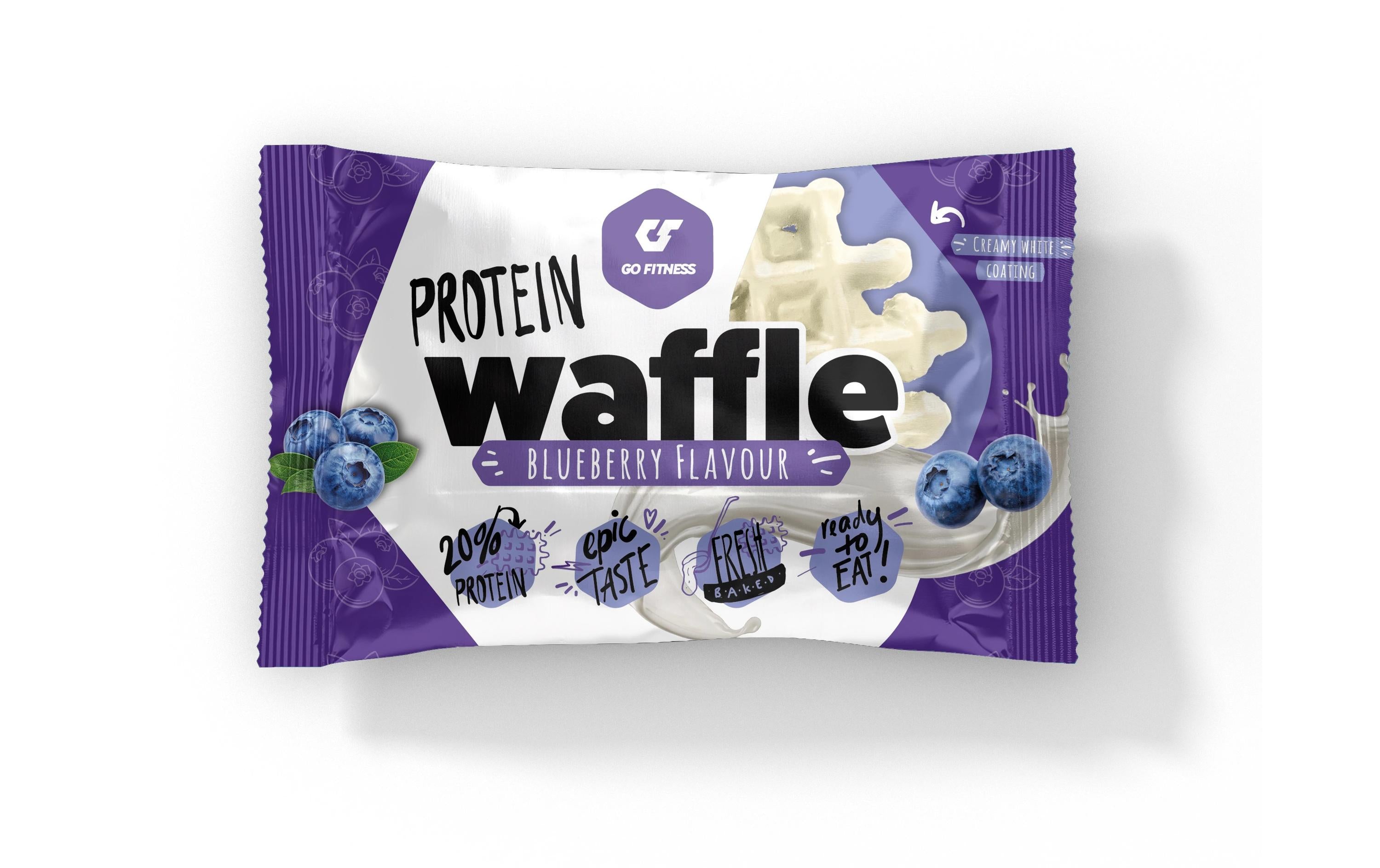 Go Fitness Protein-Waffel – Blaubeeren – 50 g