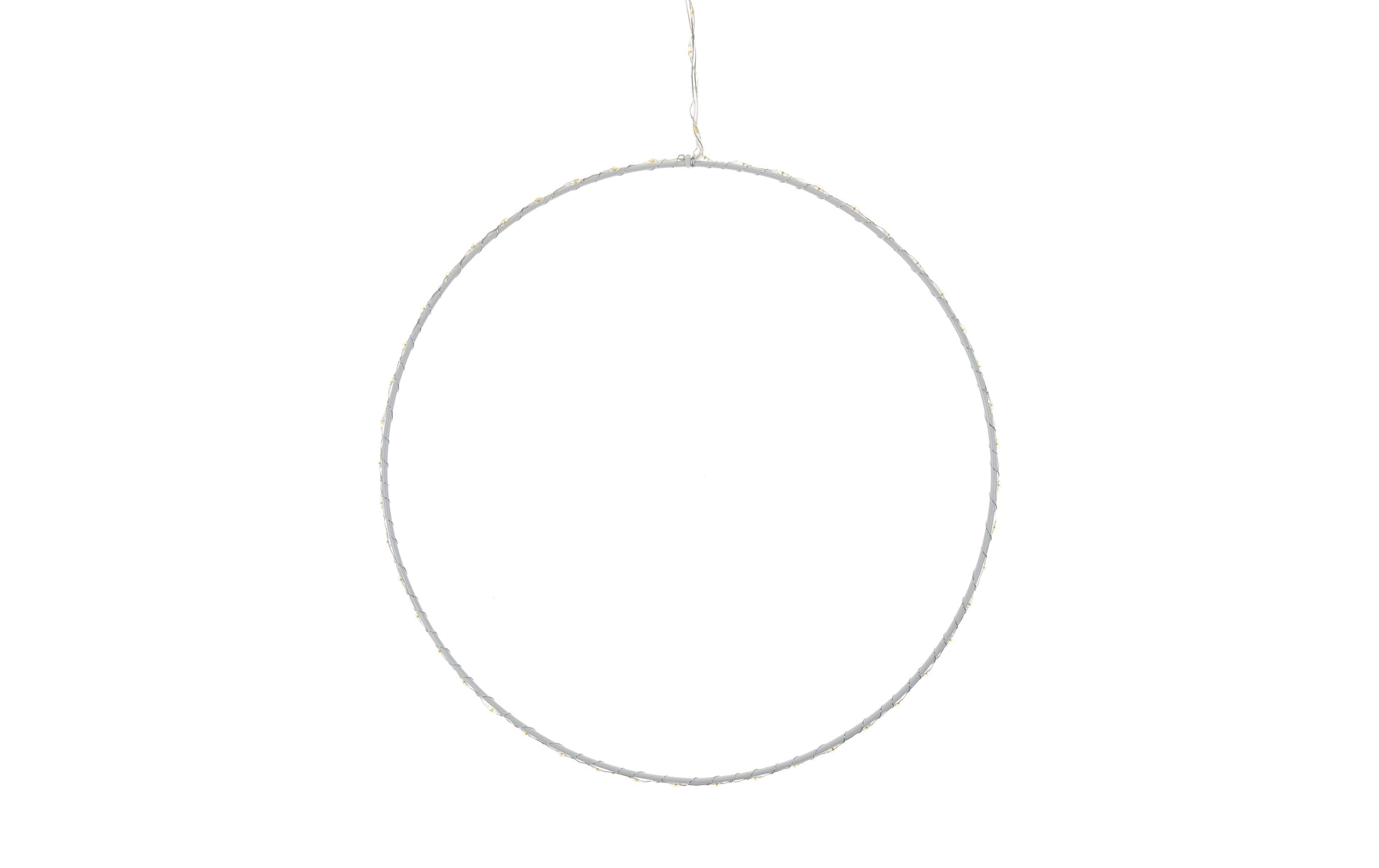 Cocon Deckenleuchte – Ø 30 cm, Warmweiss, Chrom, Batteriebetrieb (4× AAA), Timer