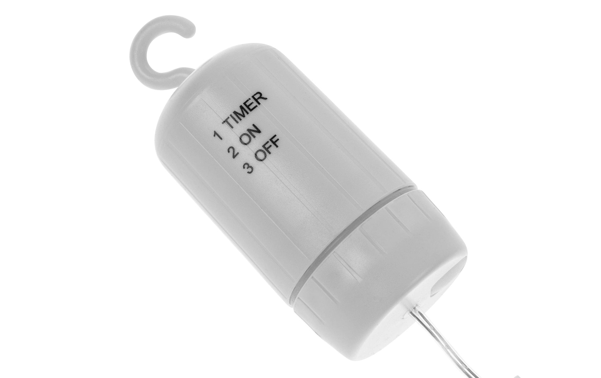 Cocon Deckenleuchte Drahtring – Ø 50 cm, Warmweiss, Chrom, Batteriebetrieb (4× AAA), Timer