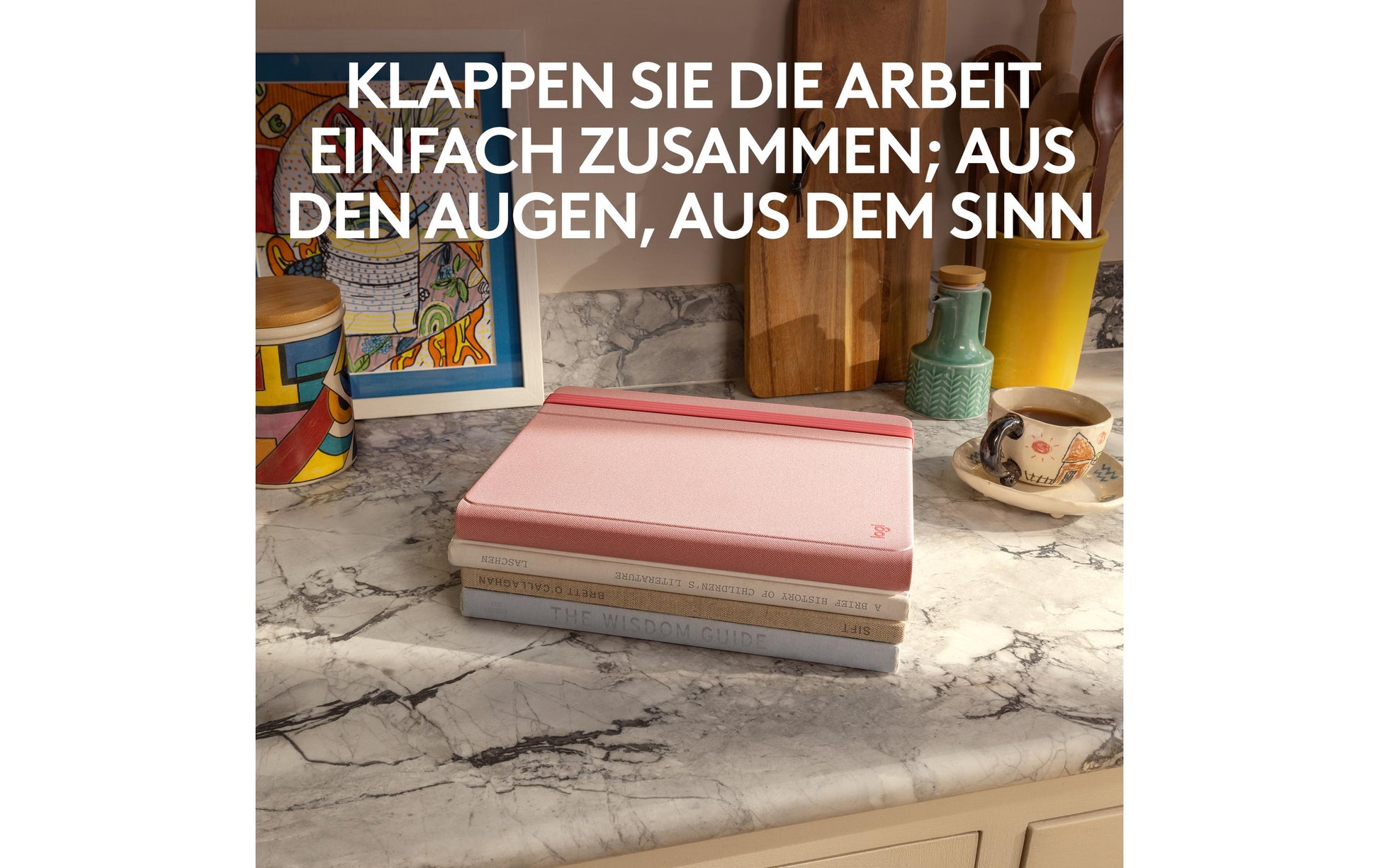 Logitech Casa Laptop-Ständer – für Notebooks bis 17", bis 7,5 kg – Hellrosa
