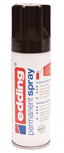 Edding Farbspray – tiefschwarz, glänzend, 200 ml