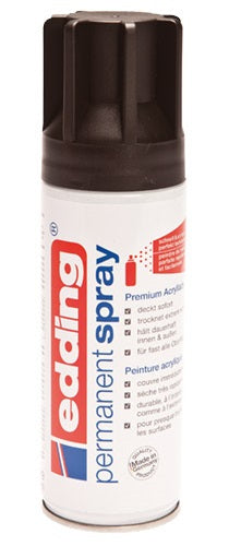 Edding Farbspray – Tiefschwarz, Seidenmatt, 200 ml