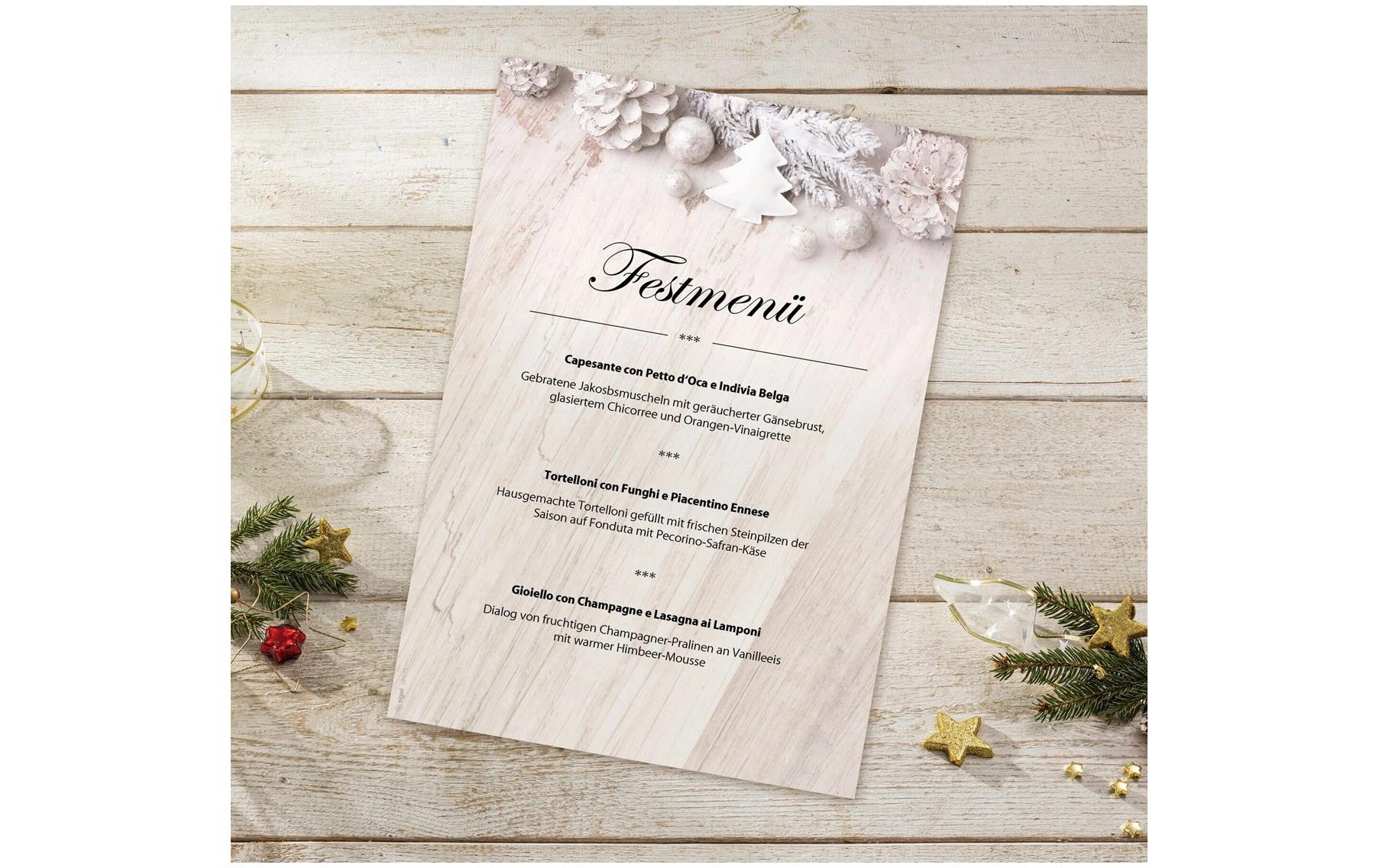 Sigel Motivpapier – A4, 90 g/m², mehrfarbig, Motiv: Rustic White – für Inkjet/Laser/Kopierer – FSC – 25 Blatt
