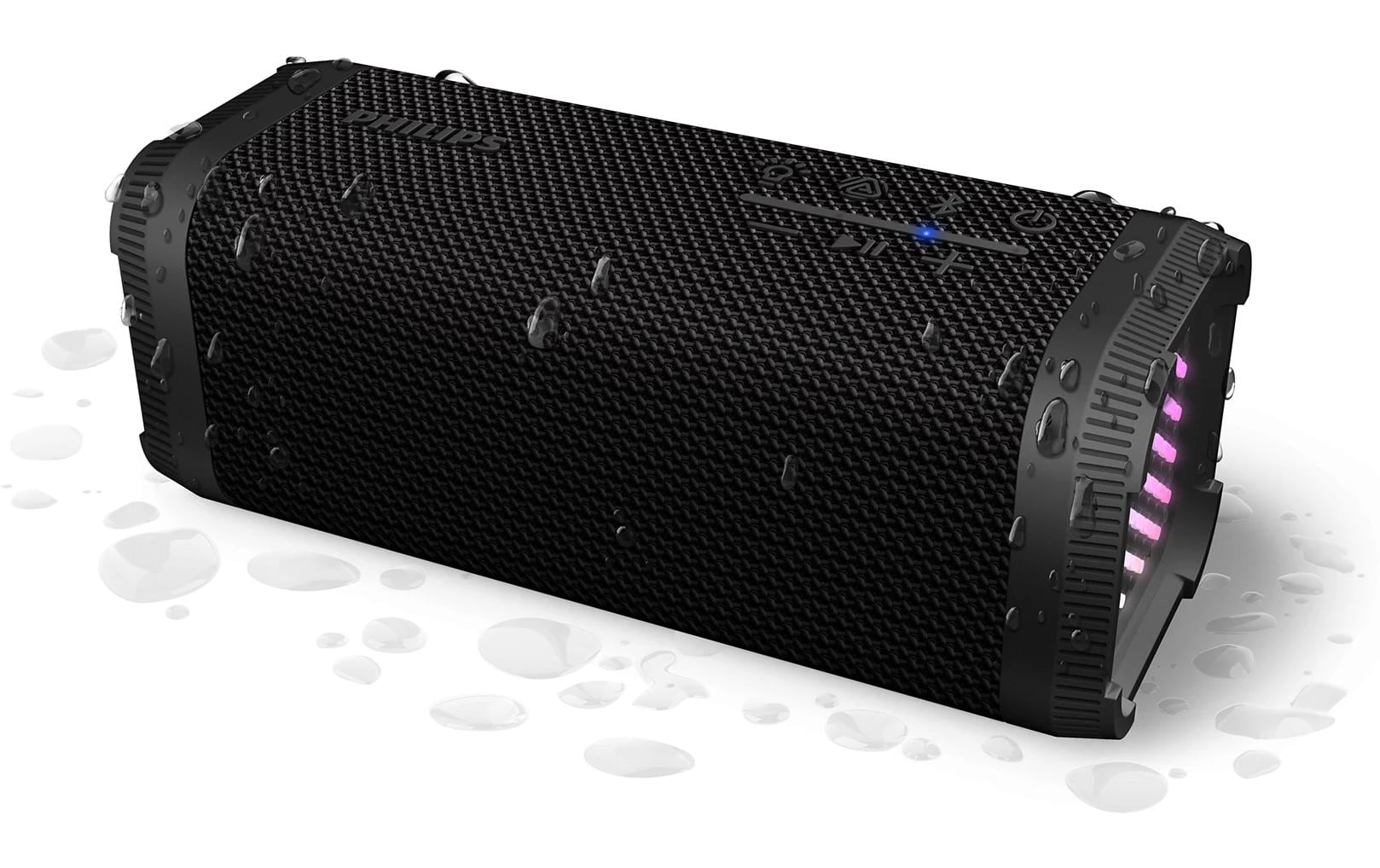Philips TAS2000B/00 – Bluetooth-Lautsprecher – IPX5, 20 h Akku, 10 W, Bluetooth 5.4, Schwarz