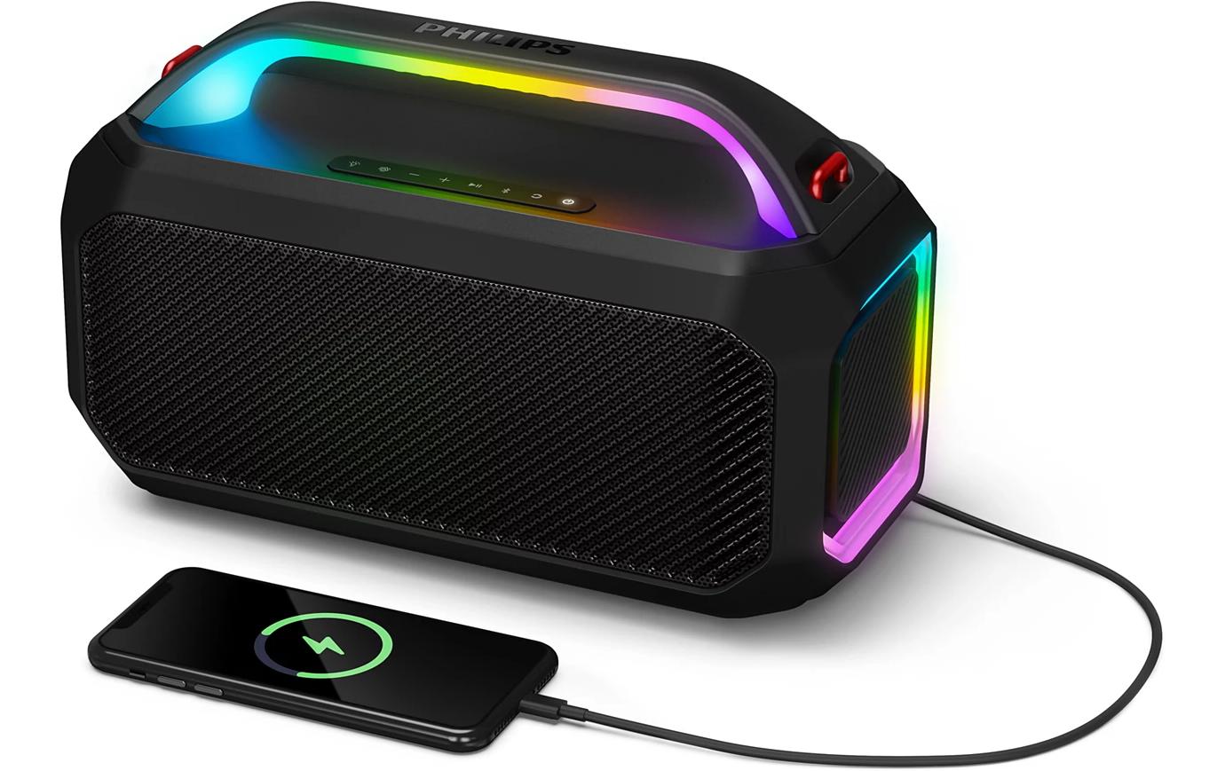 Philips TAS7000EB/00 – Bluetooth-Lautsprecher – IP67, 24 h Akku, 35 W, Bluetooth 5.4, Schwarz