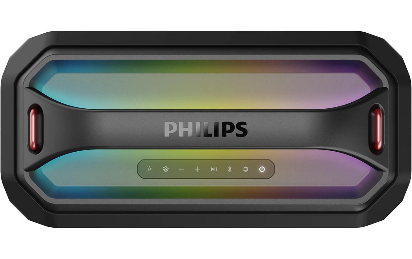 Philips TAS7000EB/00 – Bluetooth-Lautsprecher – IP67, 24 h Akku, 35 W, Bluetooth 5.4, Schwarz