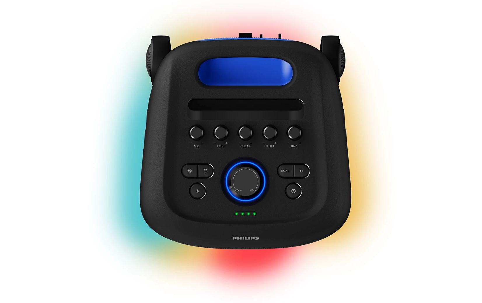 Philips TAX5000E/10 – Party-Lautsprecher – 100 W, 14 h Akku, LED, Bluetooth 5.4, IPX4, Schwarz