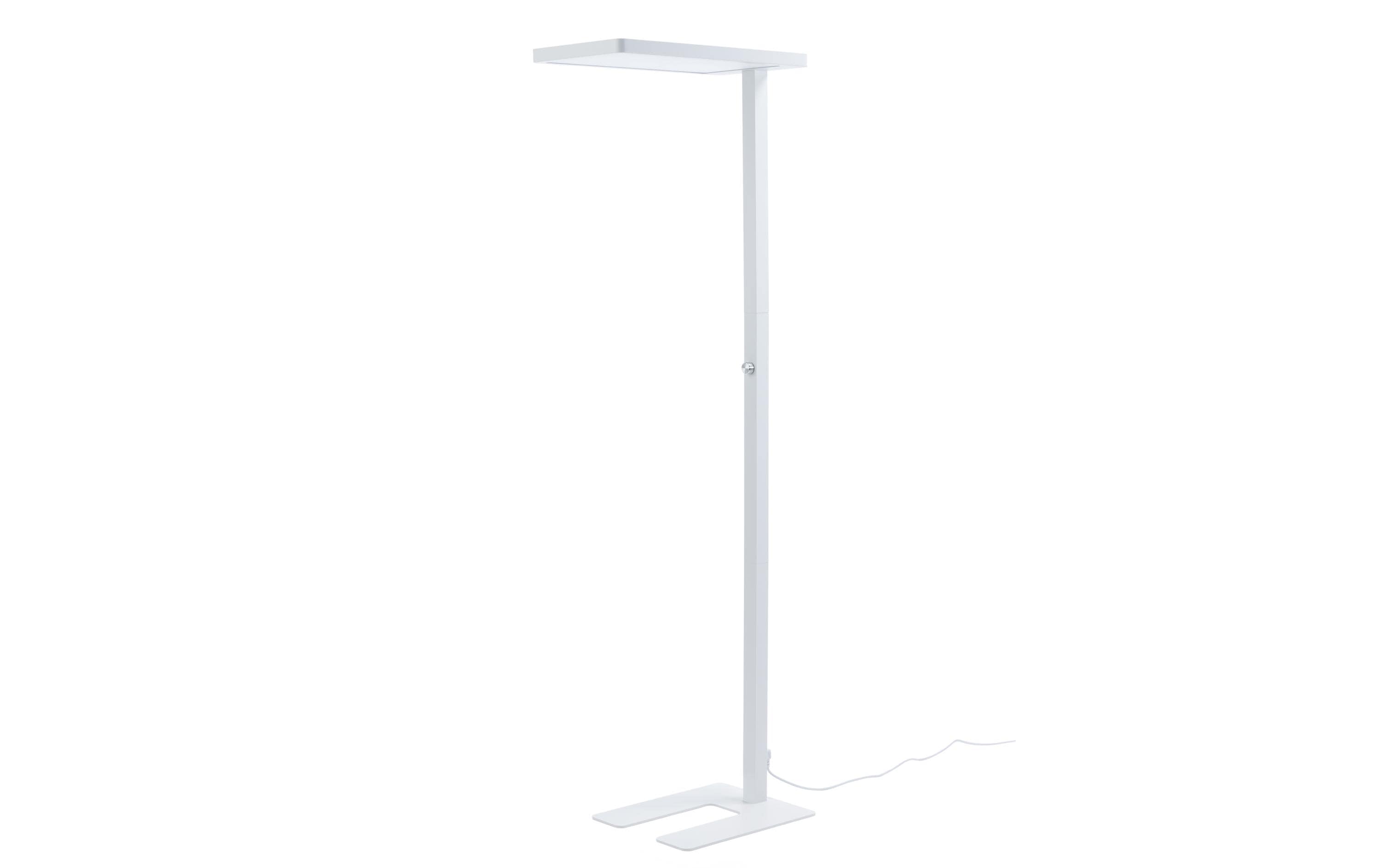 Office Focus Stehleuchte LYS4000 – 4000 lm, 4000 K, dimmbar, 191 cm – Weiss