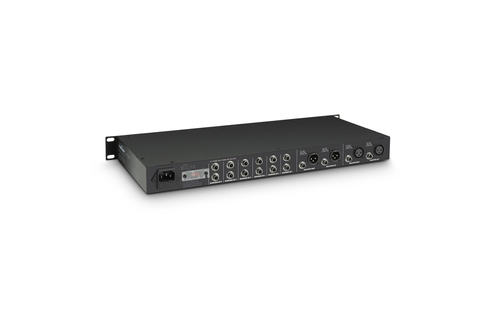 LD Systems 19 – Kopfhörerverstärker – 6 Kanal, XLR, internes Netzteil, 20–20'000 Hz