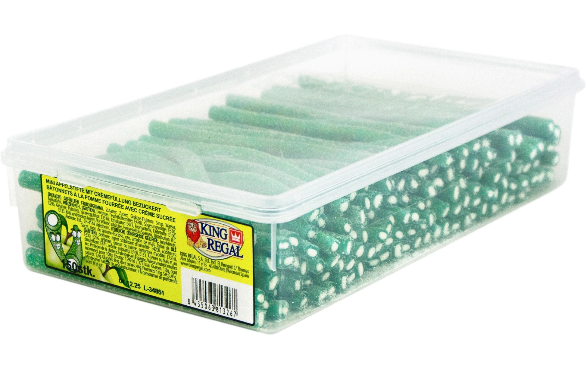 King Regal Apfelstifte Gummibonbons – bezuckert – 1,1 kg
