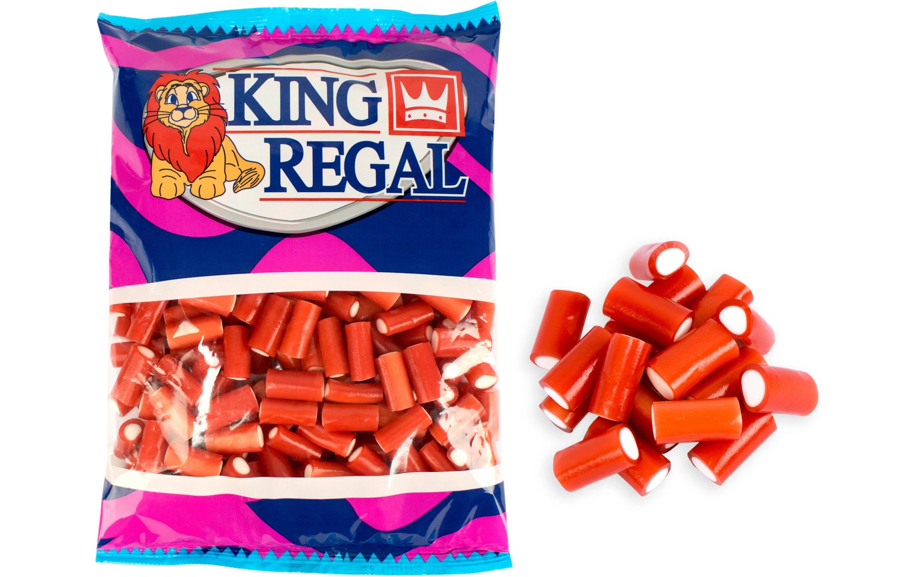 King Regal Gummibonbons – Erdbeere mit Cremefüllung – 1 kg