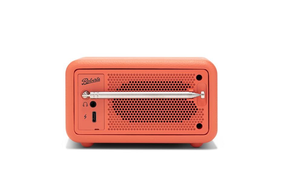 Roberts Radio Revival Petite 2 – DAB-/Internetradio – Tischradio – DAB+, Akkubetrieb – Orange