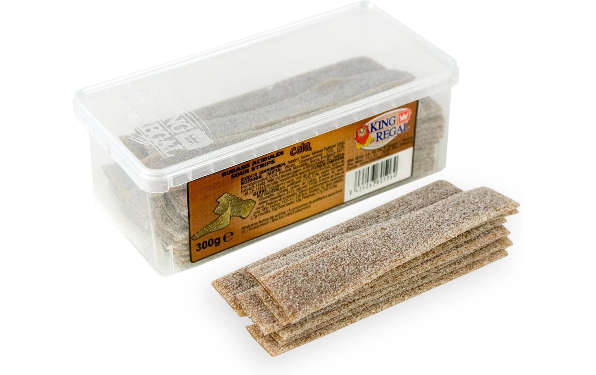 King Regal Mini Sauerstreifen Gummibonbons – Cola – 300 g