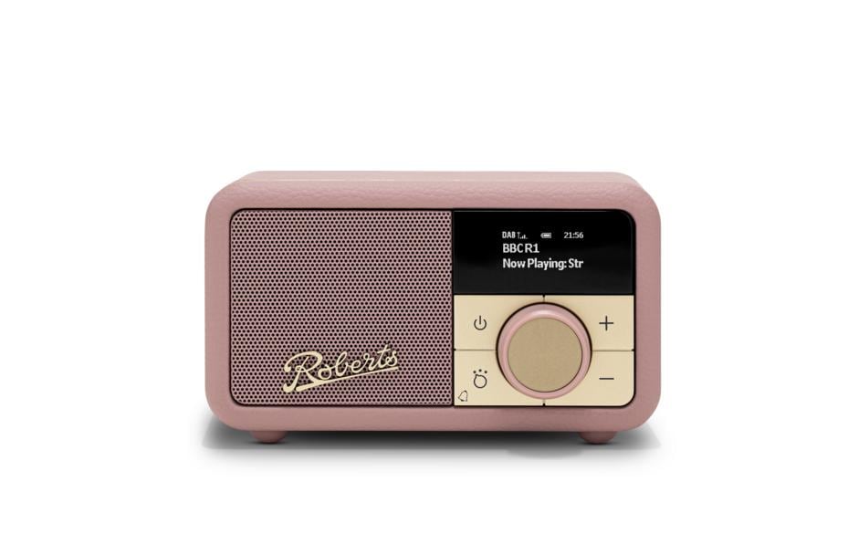 Roberts Radio Roberts Revival Petite 2 – DAB-/Internetradio – Tischradio – UKW, Bluetooth – Dunkelpink