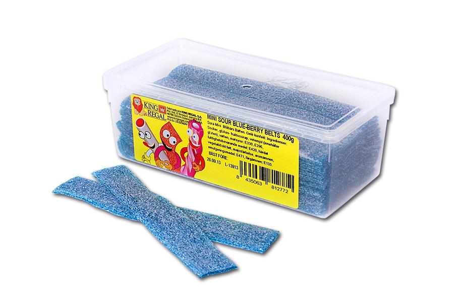 King Regal Mini Sauerstreifen Gummibonbons – Himbeere – 300 g