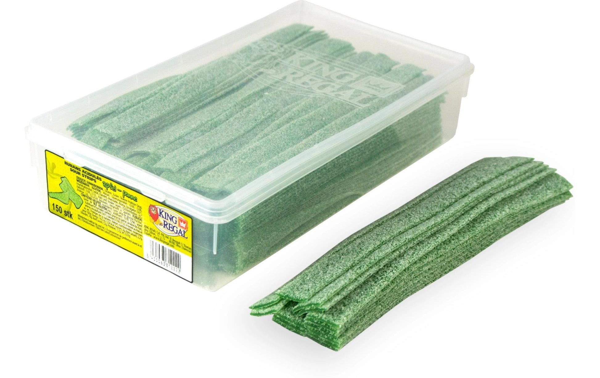 King Regal Sour Strips Gummibonbons – Apfel – 1,2 kg
