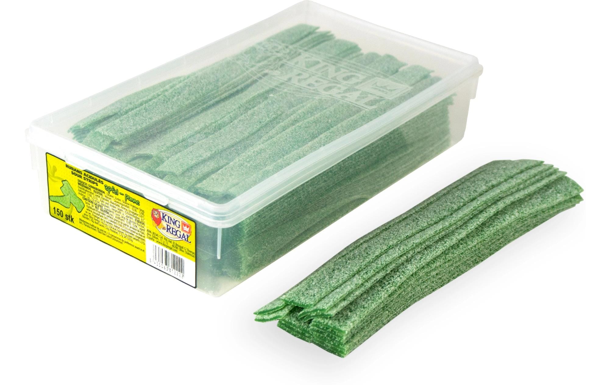 King Regal Sour Strips Gummibonbons – Apfel – 1,2 kg