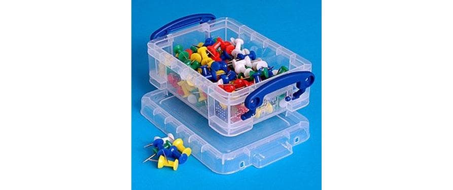 Really Useful Boxes Really Useful Box Aufbewahrungsbox 0,2 l – Kunststoff – transparent – 85 × 45 × 120 mm
