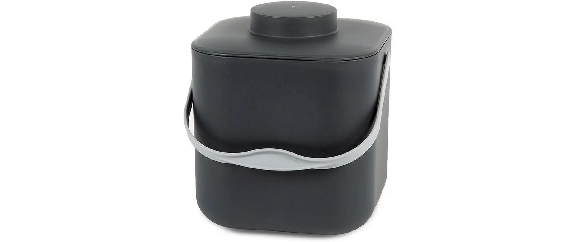 Stöckli Komposteimer POT – 5 l – Recycling-Kunststoff, rund – Anthrazit