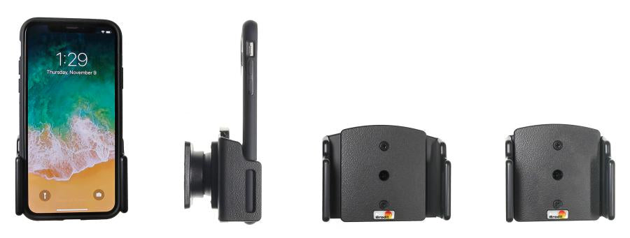 Brodit 711013 – Auto-Halterung – Klemmhalterung, für Apple iPhone X – Schwarz