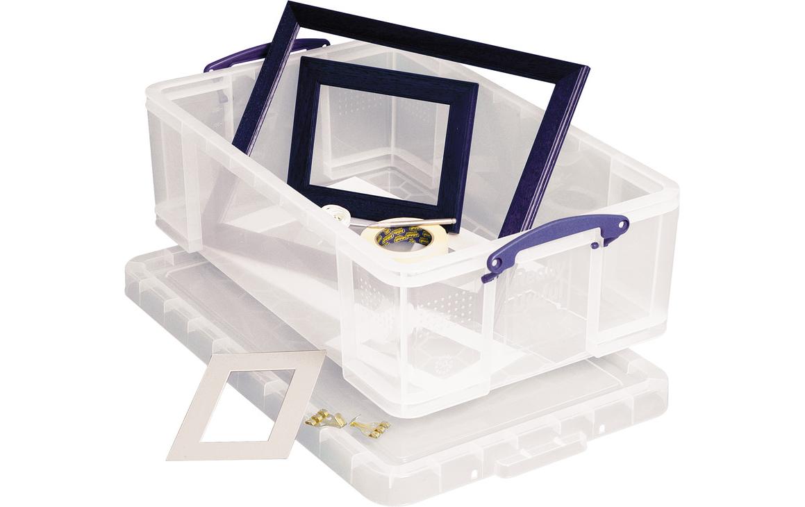 Really Useful Boxes Aufbewahrungsbox – Polypropylen, transparent, 44 × 23 × 71 cm