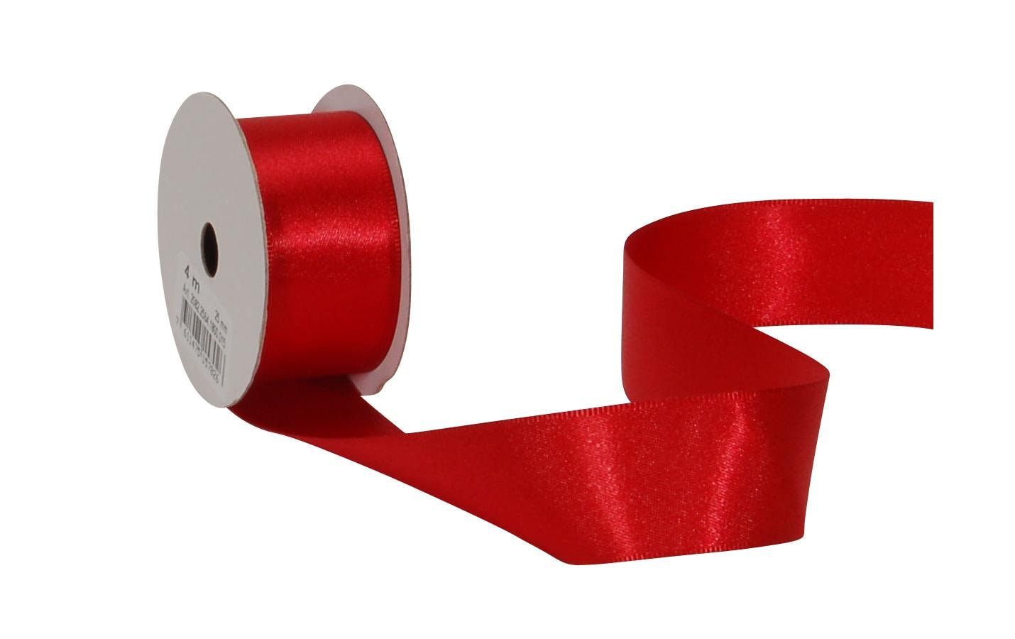 Spyk Geschenkband Satin Rot – 25 mm × 4 m – 1 Stk.