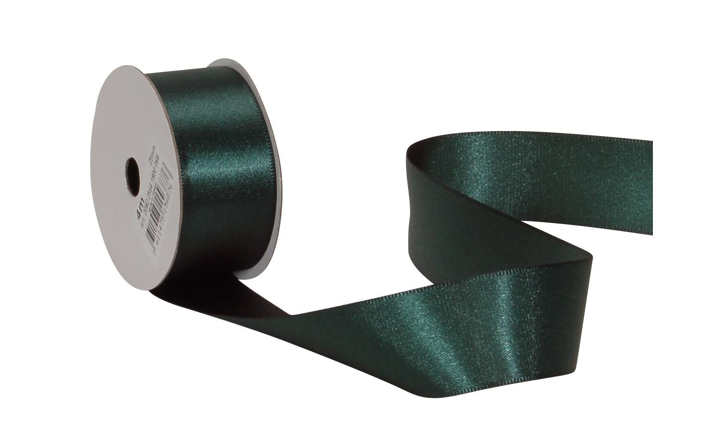 Spyk Geschenkband Satin Dunkelgrün – 25 mm × 4 m