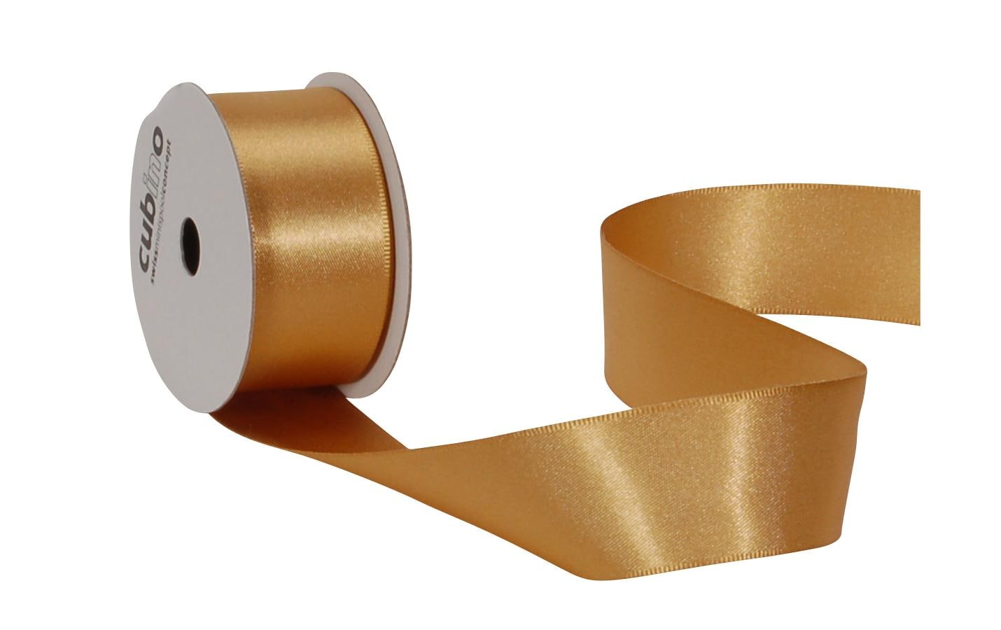 Spyk Geschenkband Satin Gold – 25 mm × 4 m