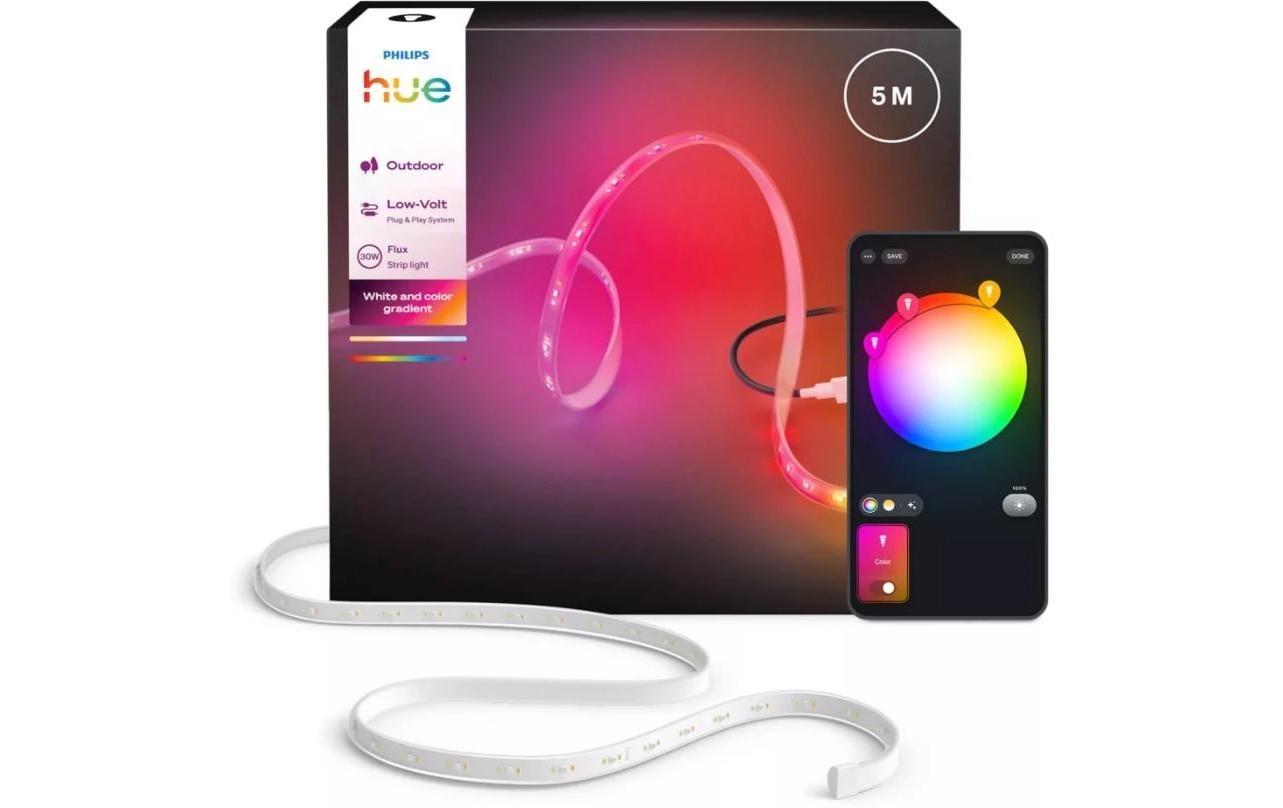 Philips Hue Flux Gradient Outdoor LED-Aussenleuchte – 30 W, 1000–20000 K, 100–240 V